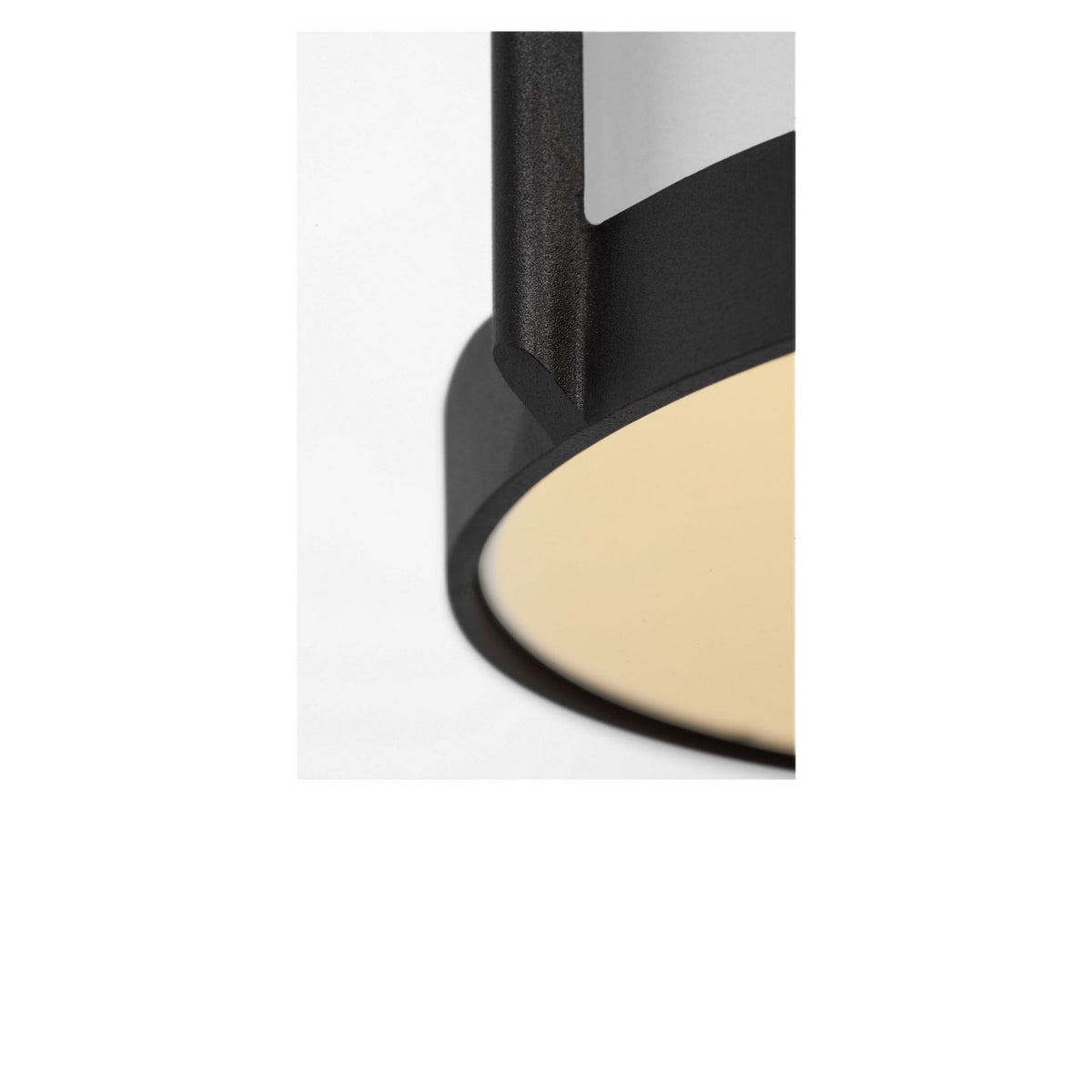 Luning One Light Lantern in Textured Black