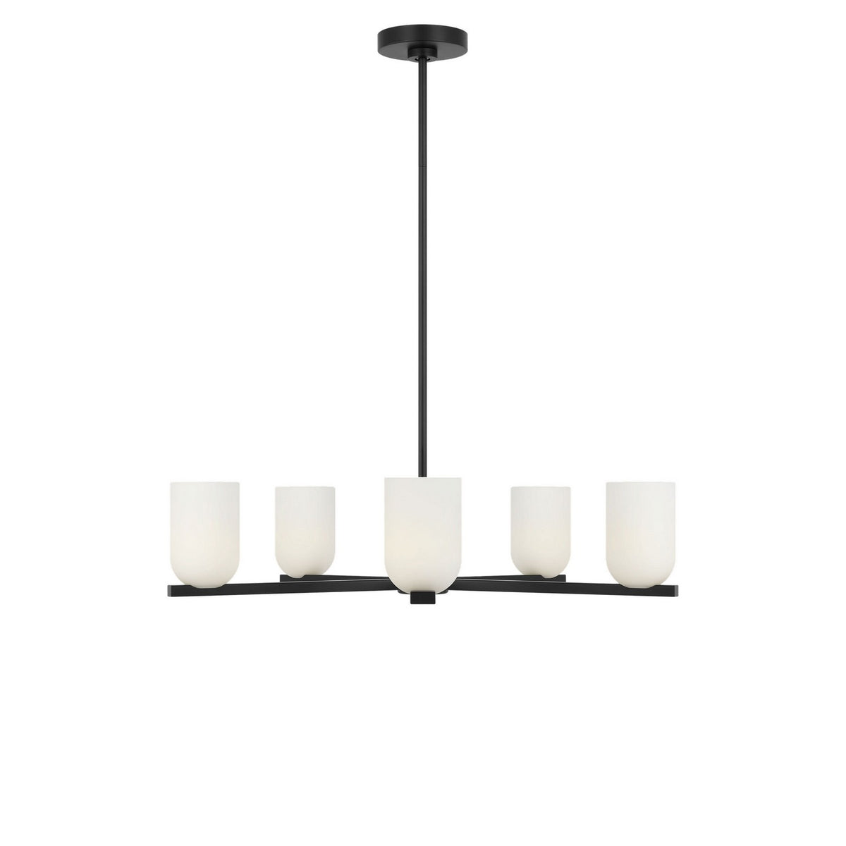 Neblina Five Light Chandelier in Midnight Black