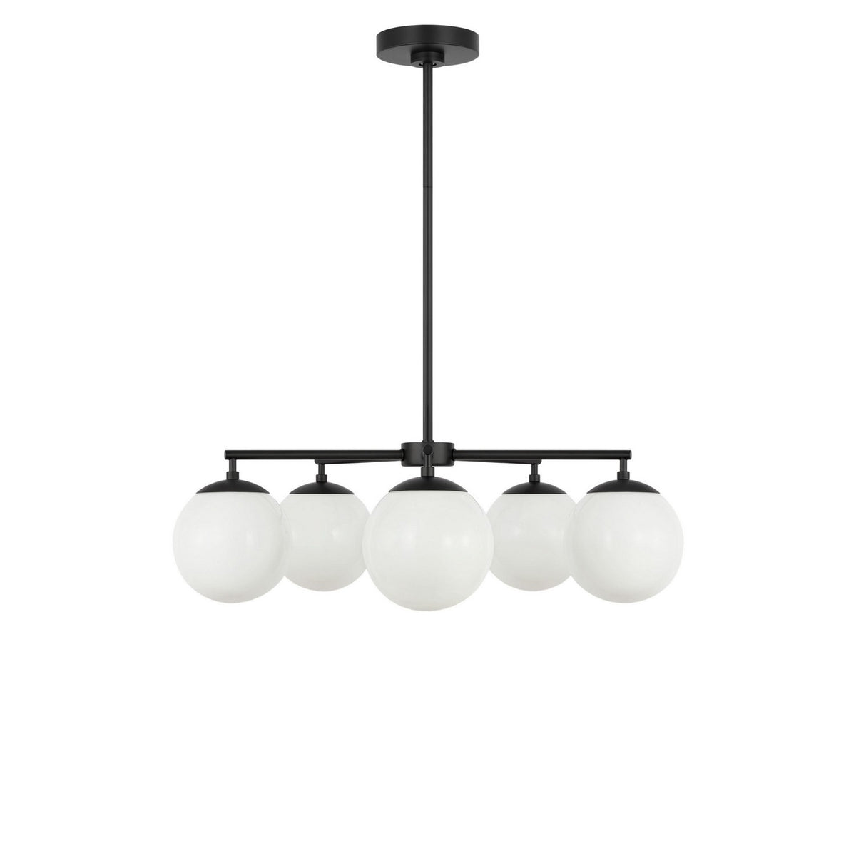 Nube Five Light Chandelier in Midnight Black