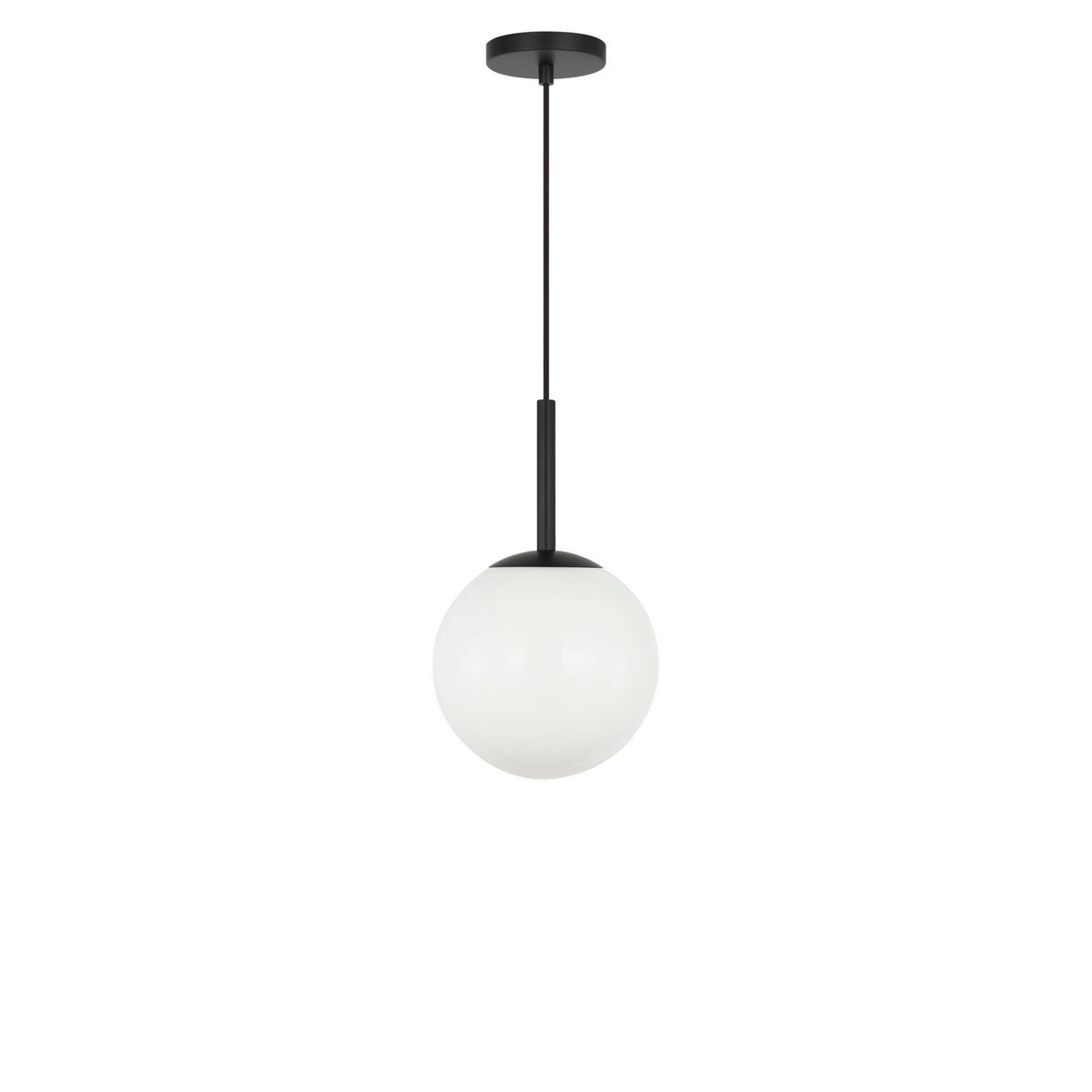 Nube One Light Pendant in Midnight Black