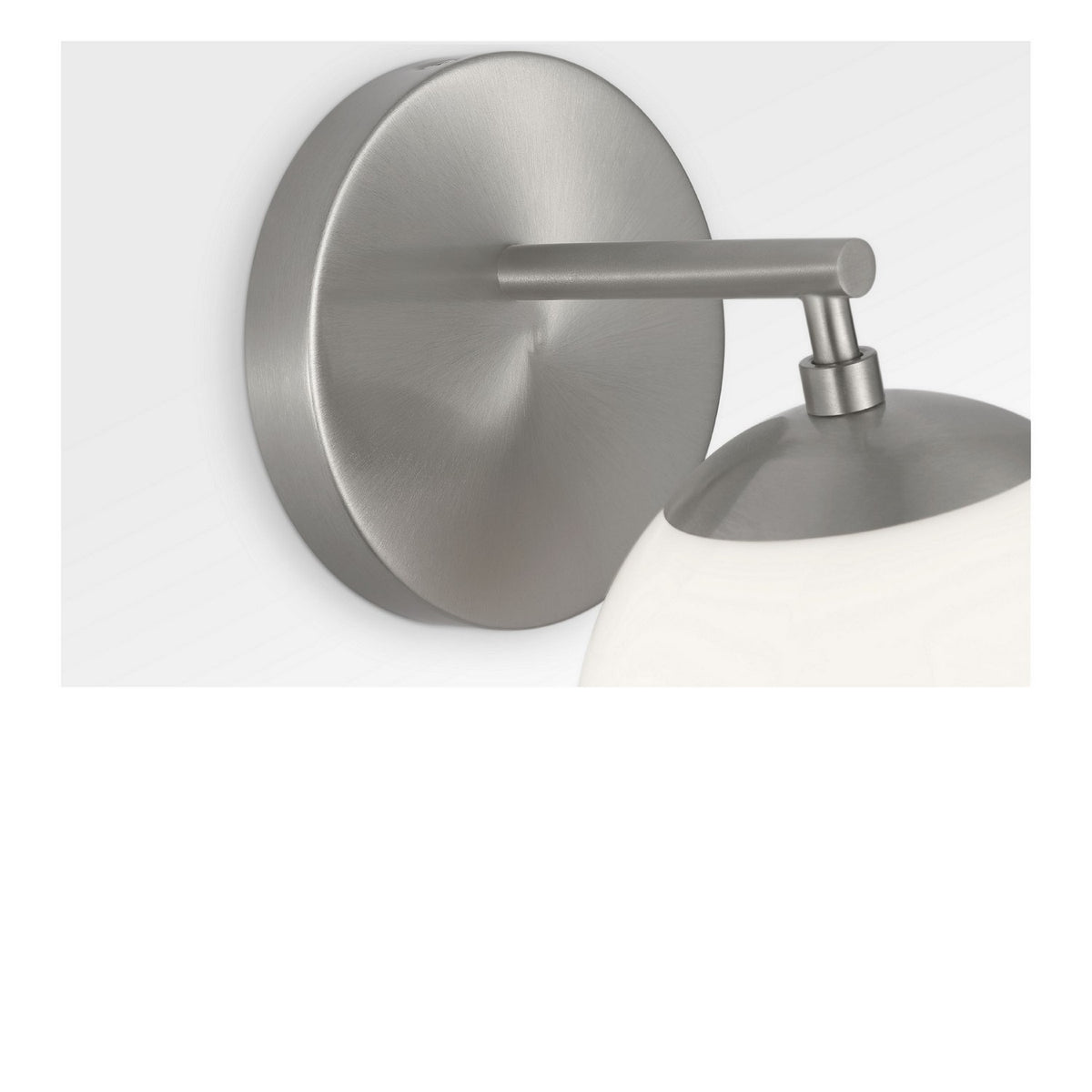 Nube One Light Vanity in Brushed Nickel