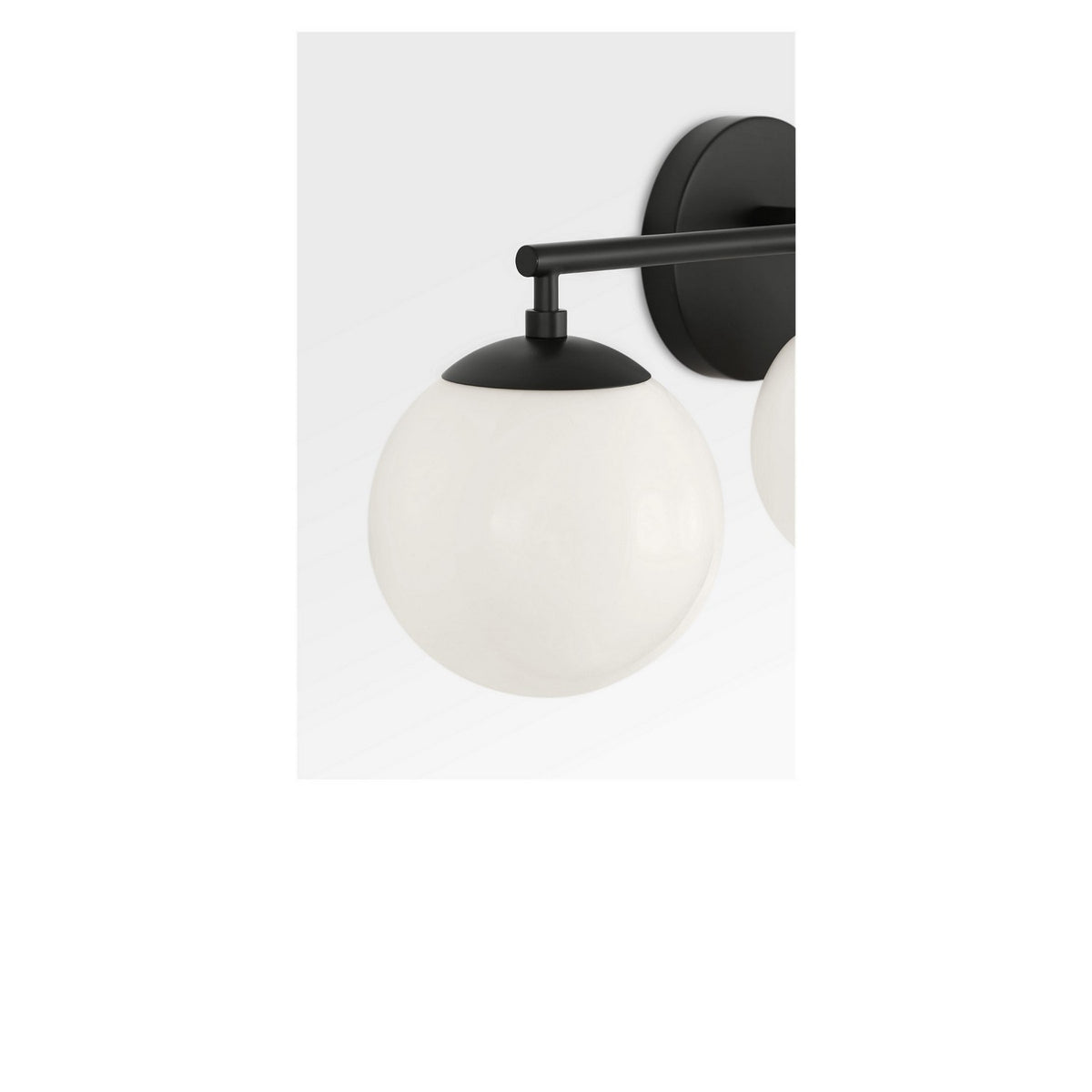 Nube Three Light Vanity in Midnight Black