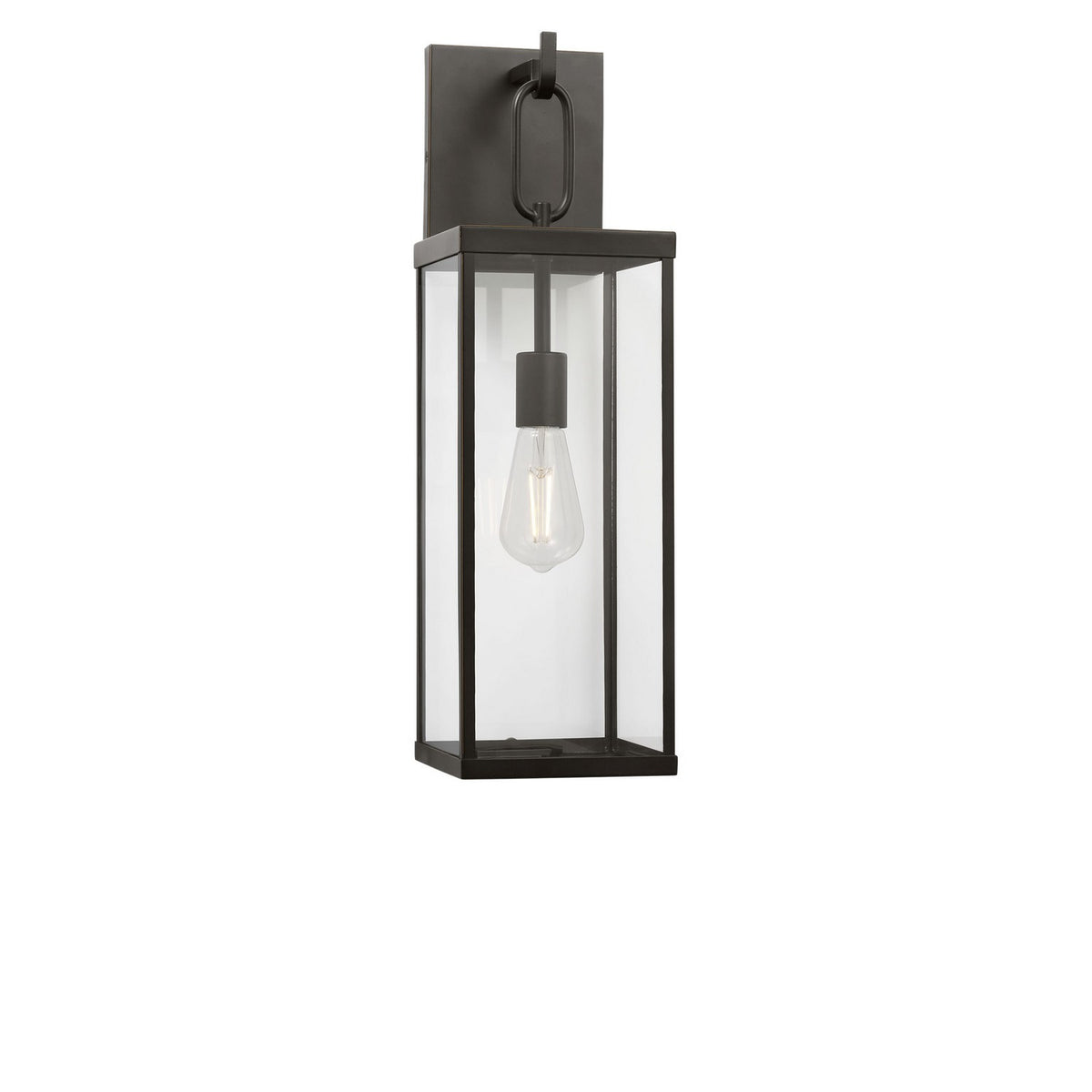 Rox One Light Lantern in Antique Bronze