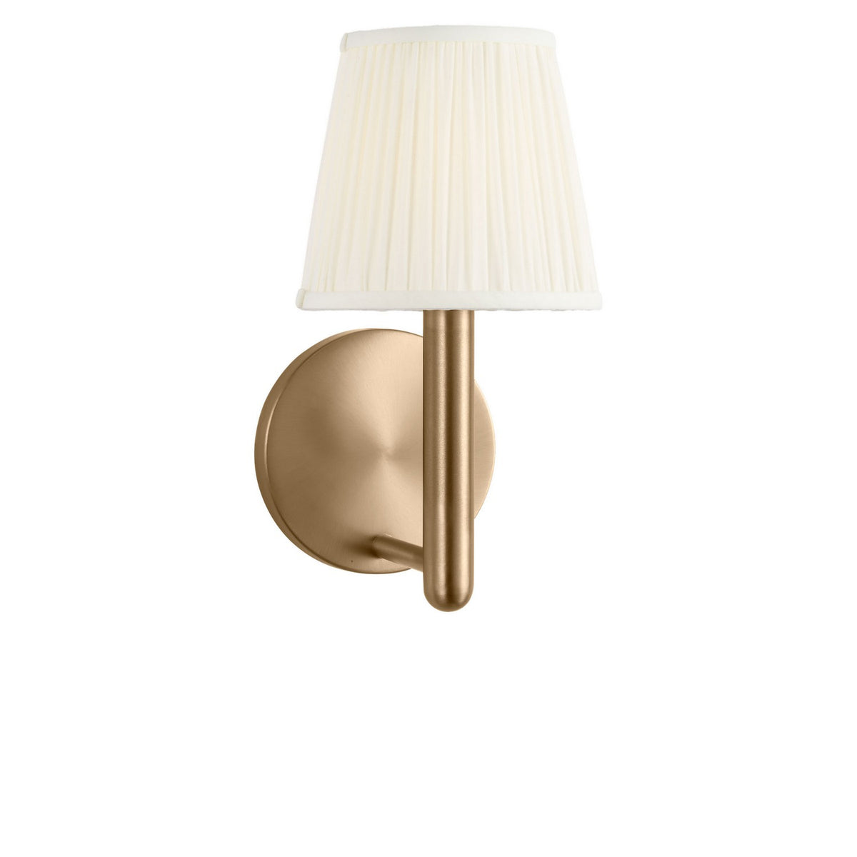 Vilera One Light Wall Sconce in Satin Brass