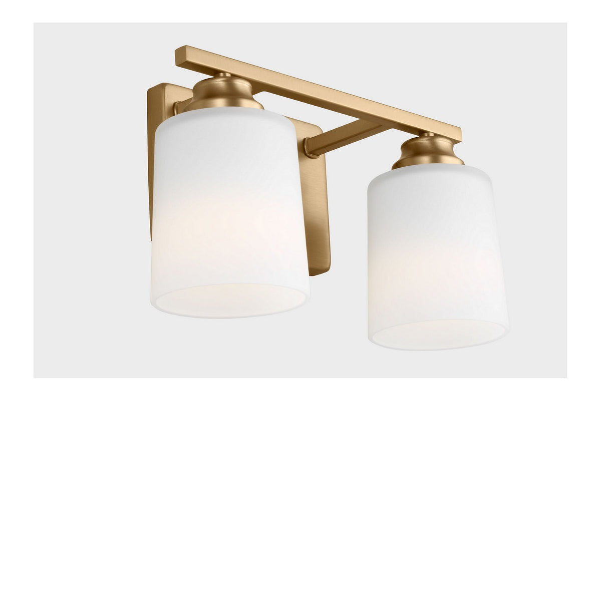 Applique de salle de bain Vinton à deux lumières