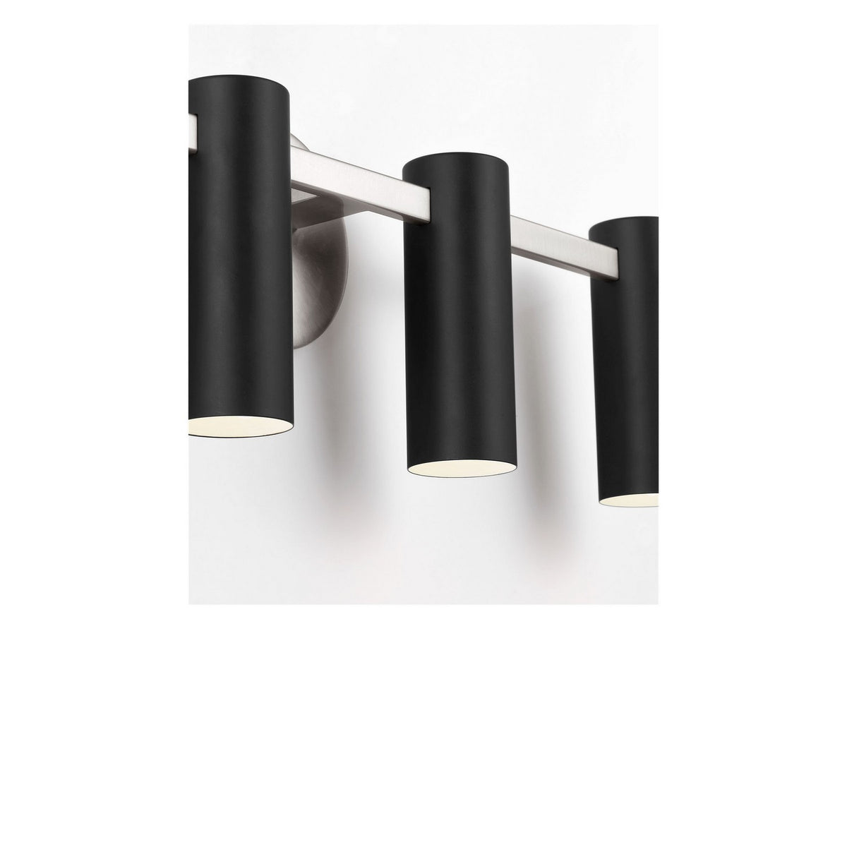 Zentro Four Light Vanity in Brushed Nickel