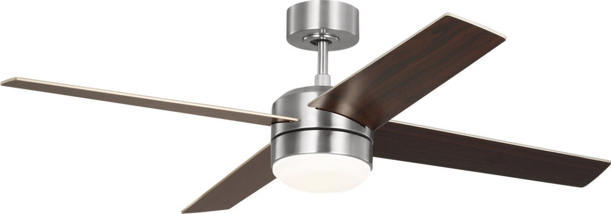 Loni 52" Ceiling Fan in Brushed Steel
