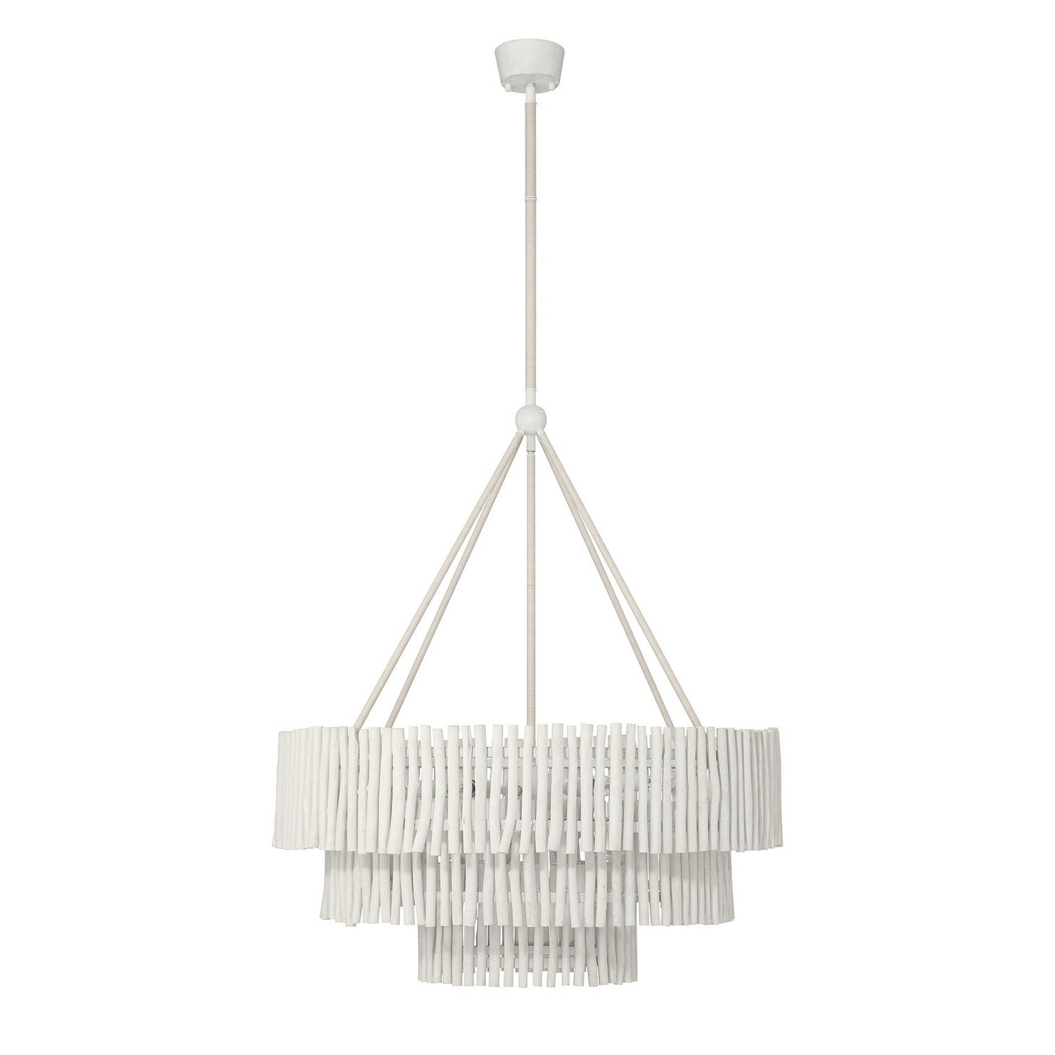 Phong Nine Light Chandelier in Blanco