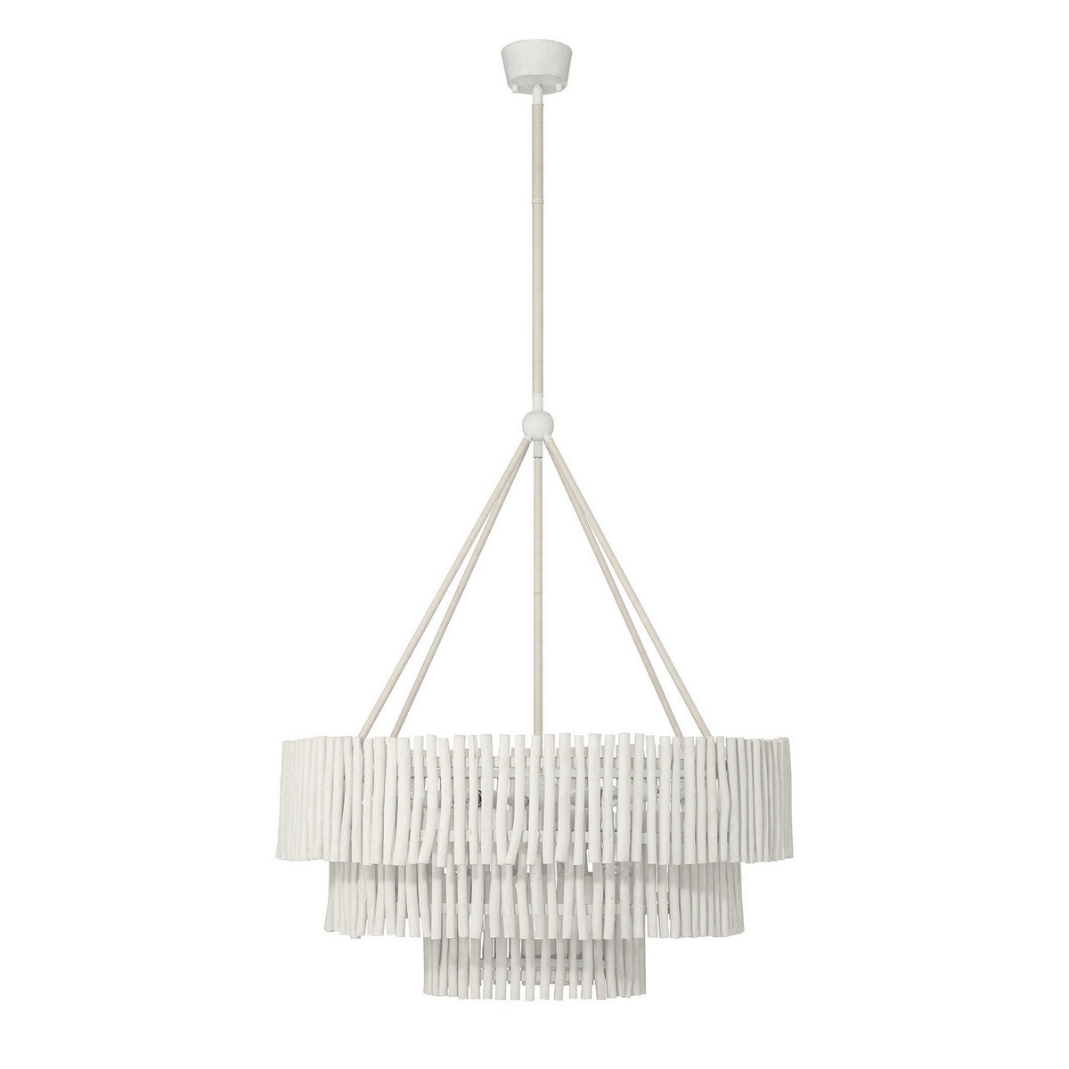 Phong Nine Light Chandelier in Blanco