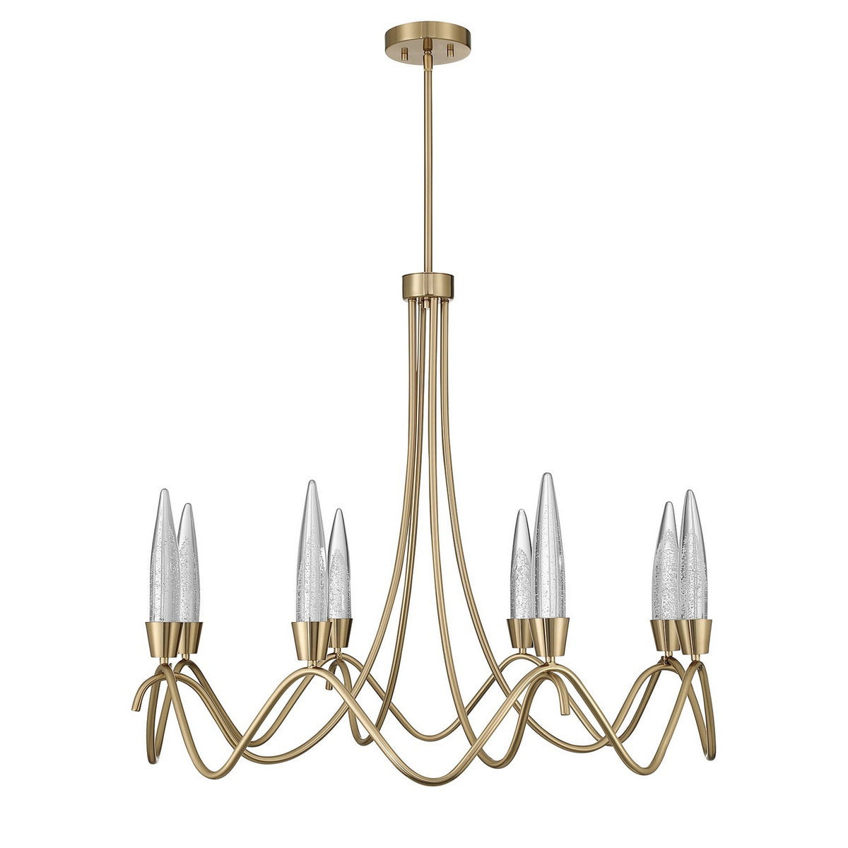 Sofia LED Chandelier in Noble Brass