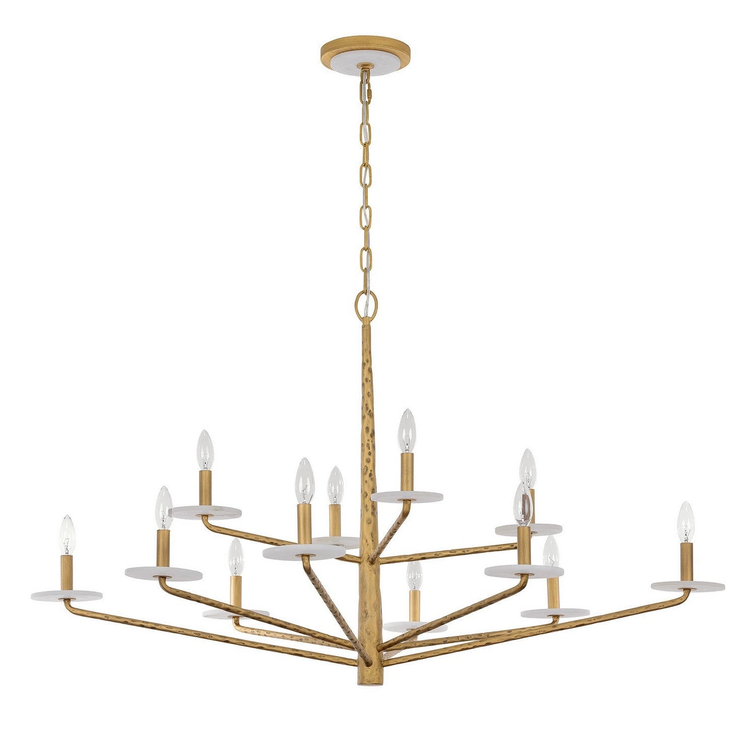 Lustre Judi 12 Lumières Or Vieilli