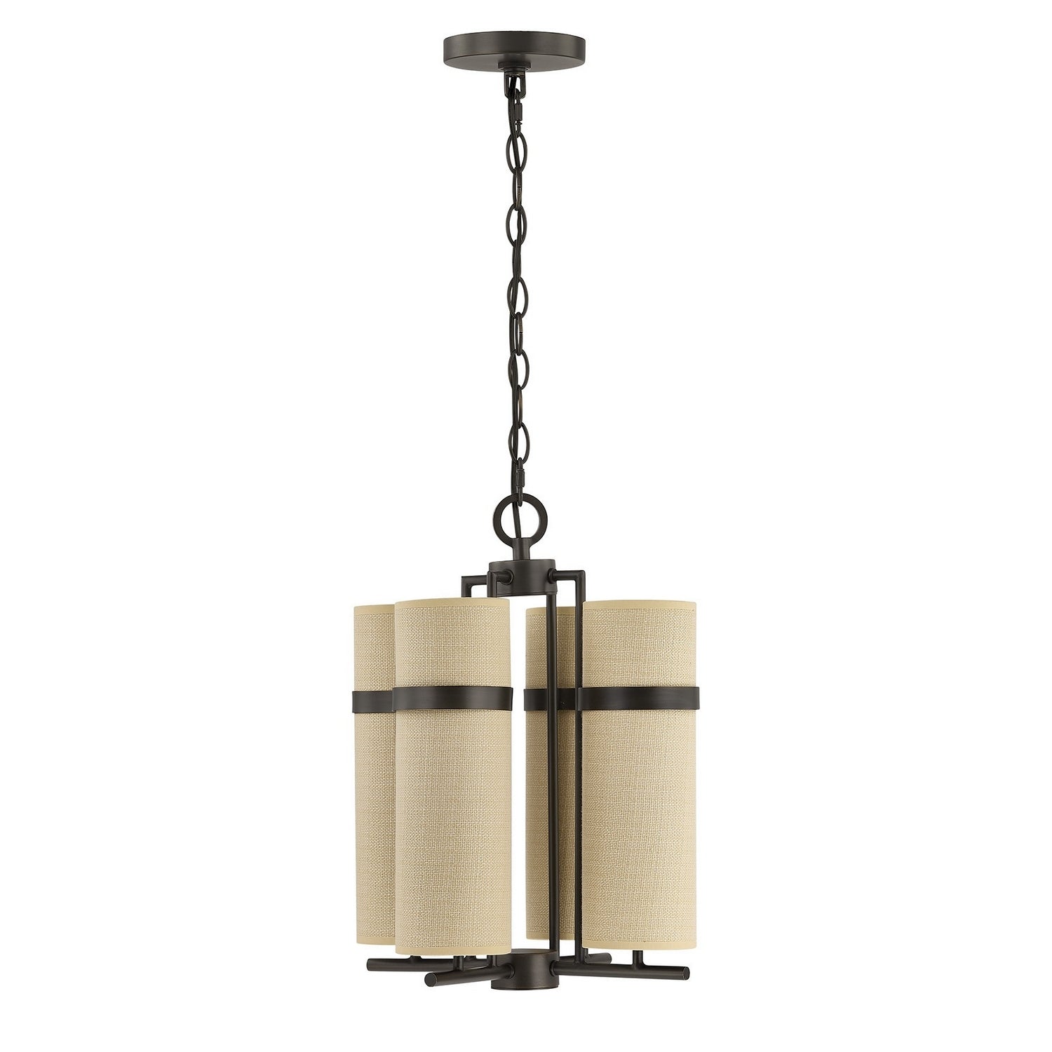Lustre Weston à quatre lumières en bronze méditerranéen