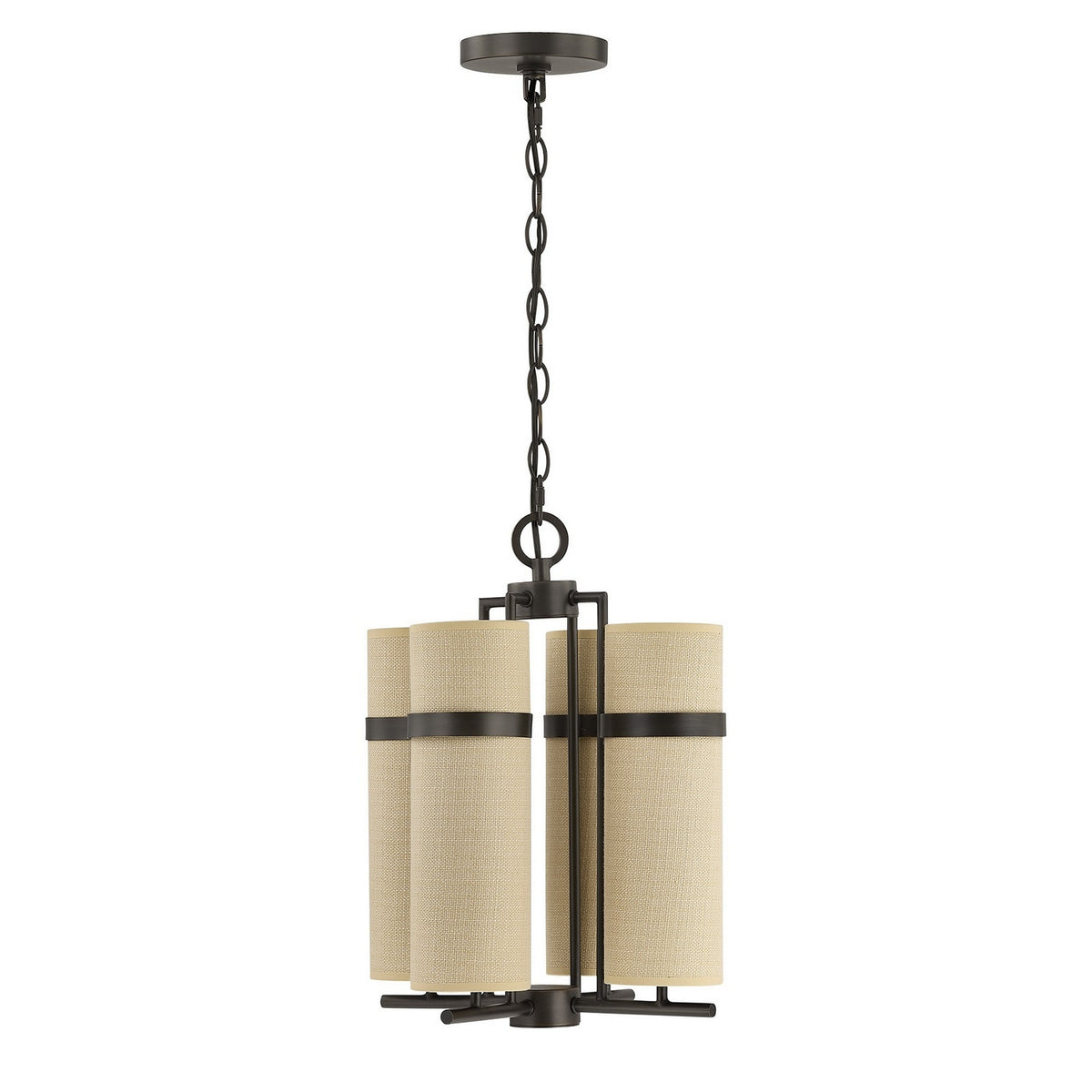 Lustre Weston à quatre lumières en bronze méditerranéen