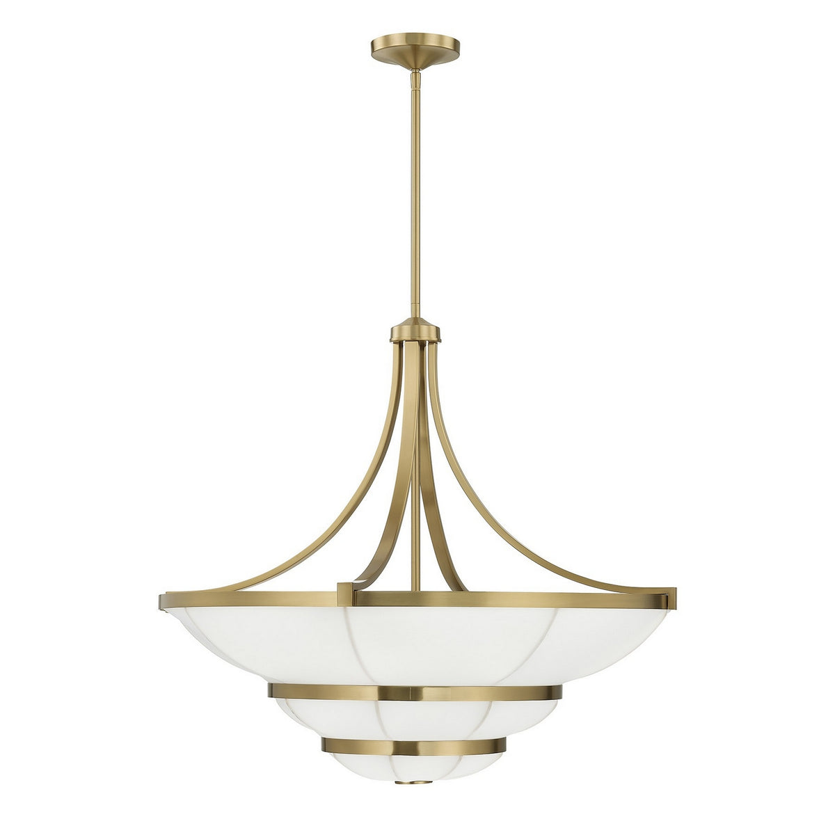Constantine Four Light Chandelier in Warm Brass
