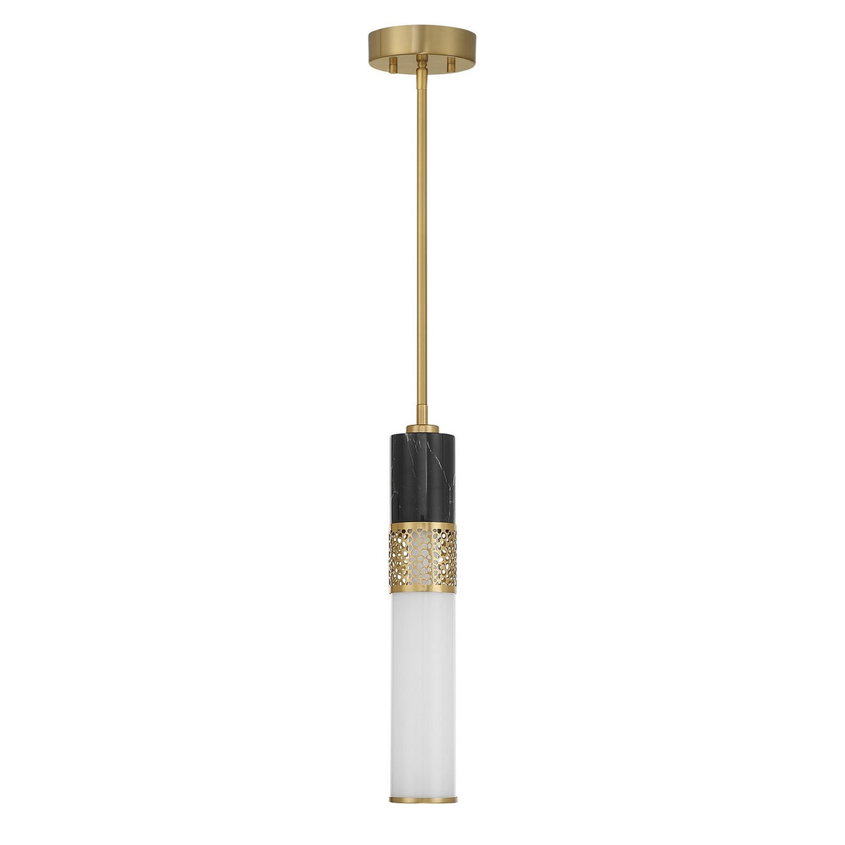 Farrell LED Pendant in Warm Brass