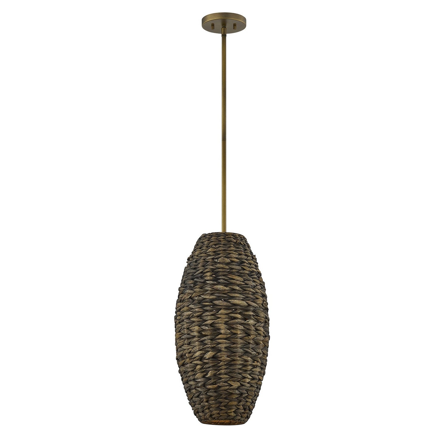 Pendentif Tierra Brisa à une lumière en laiton Riviera
