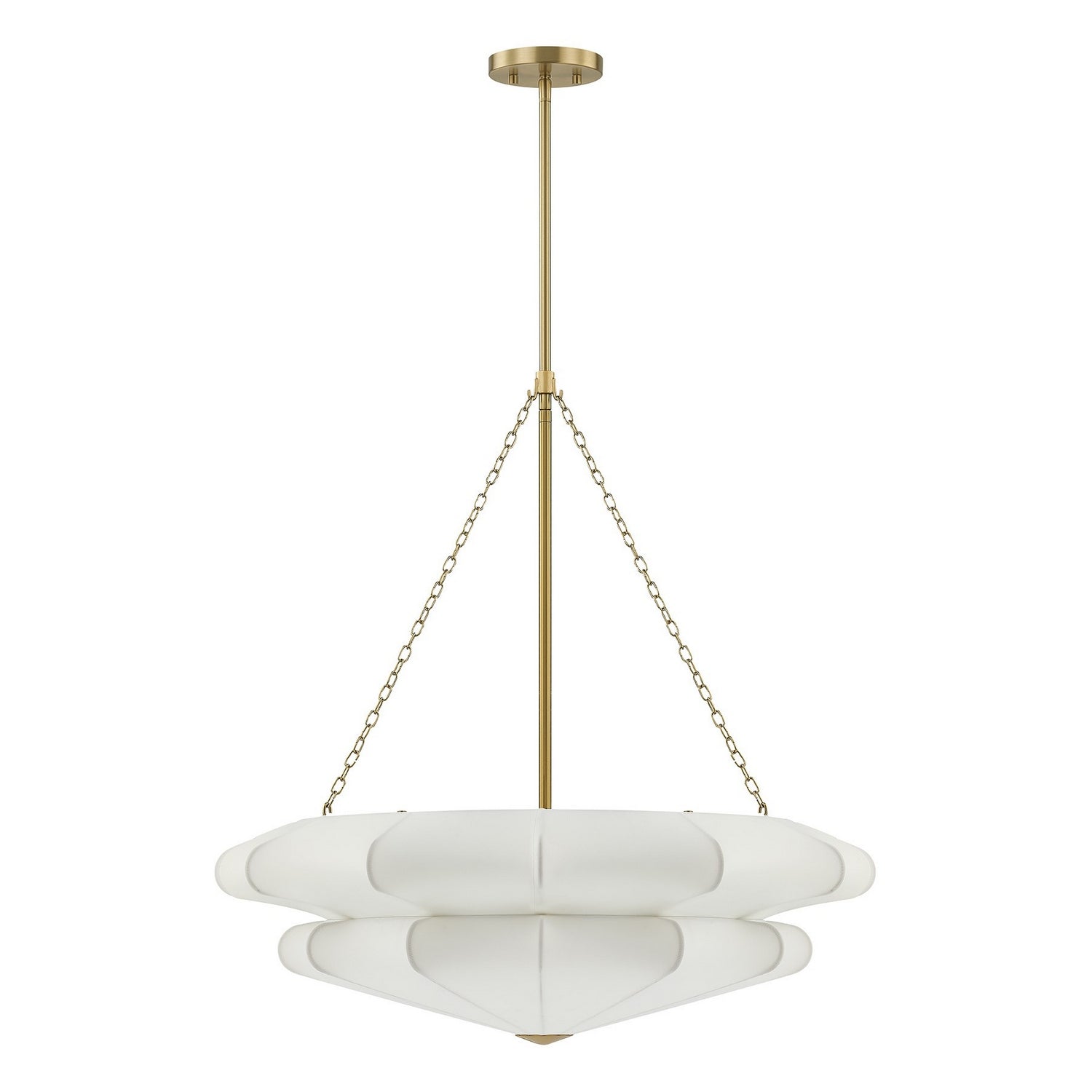 Coppell Three Light Pendant in Warm Brass