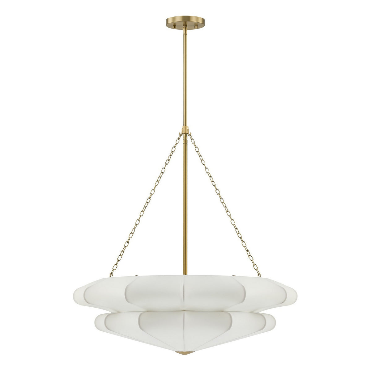 Coppell Three Light Pendant in Warm Brass