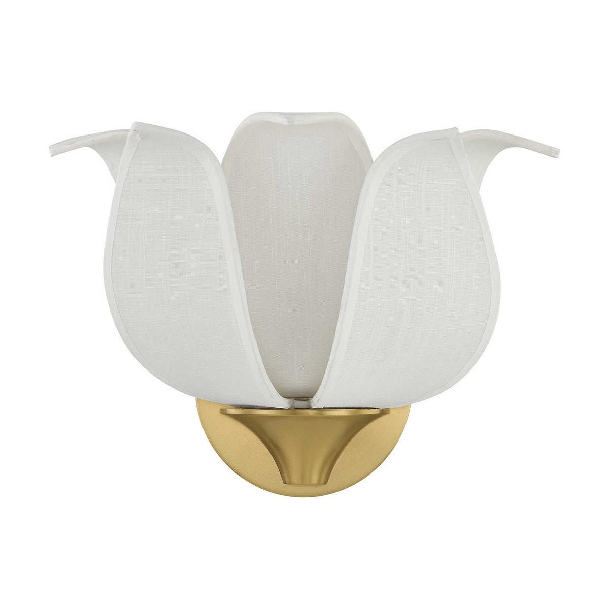 Elsie One Light Wall Sconce in Warm Brass