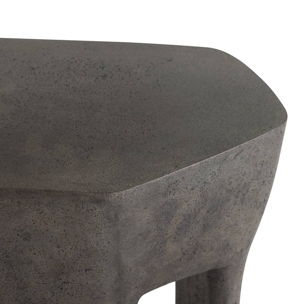 Bruttii Outdoor Accent Table in Matte Carbon