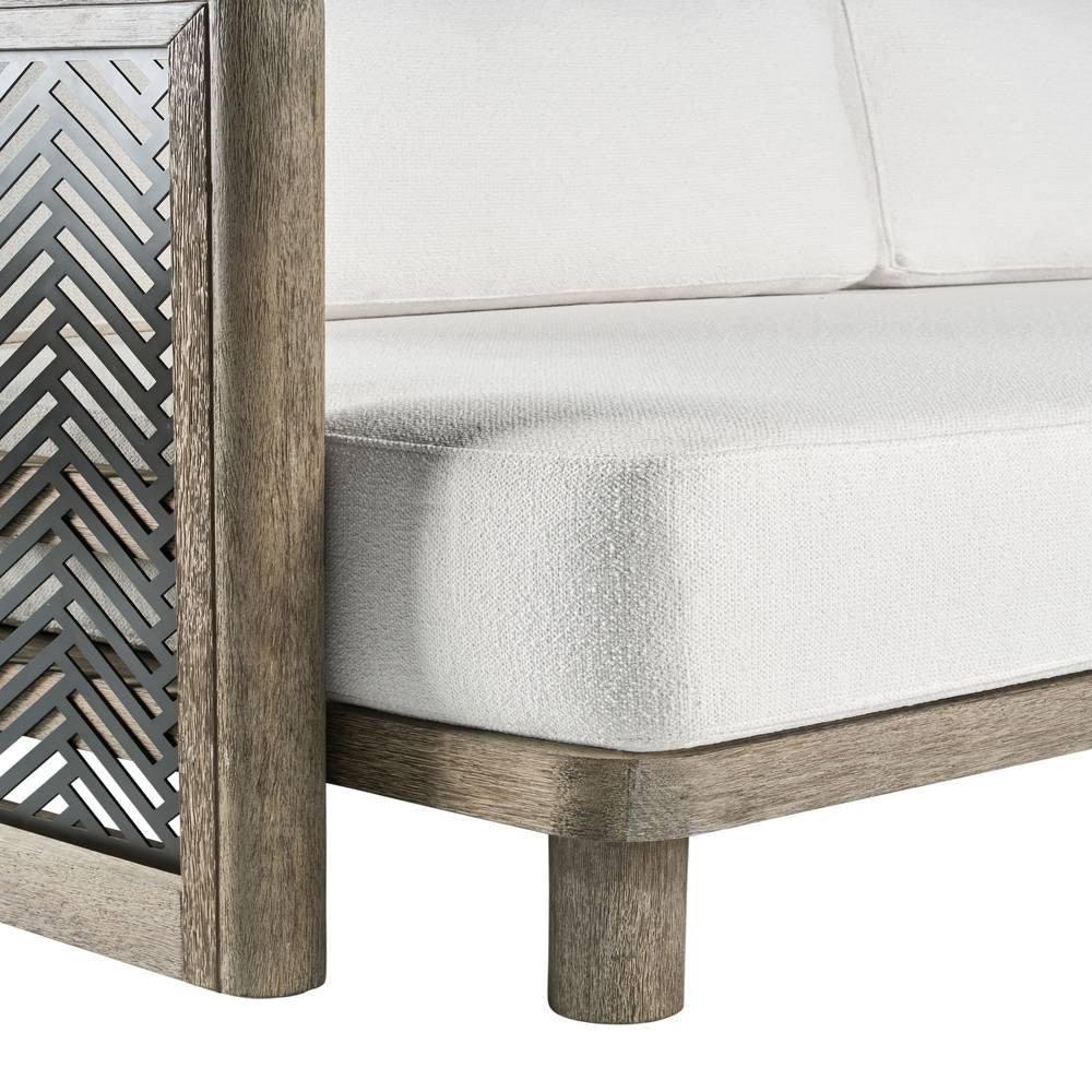 Emoto Outdoor Sofa in Pearl/Aged Bronze