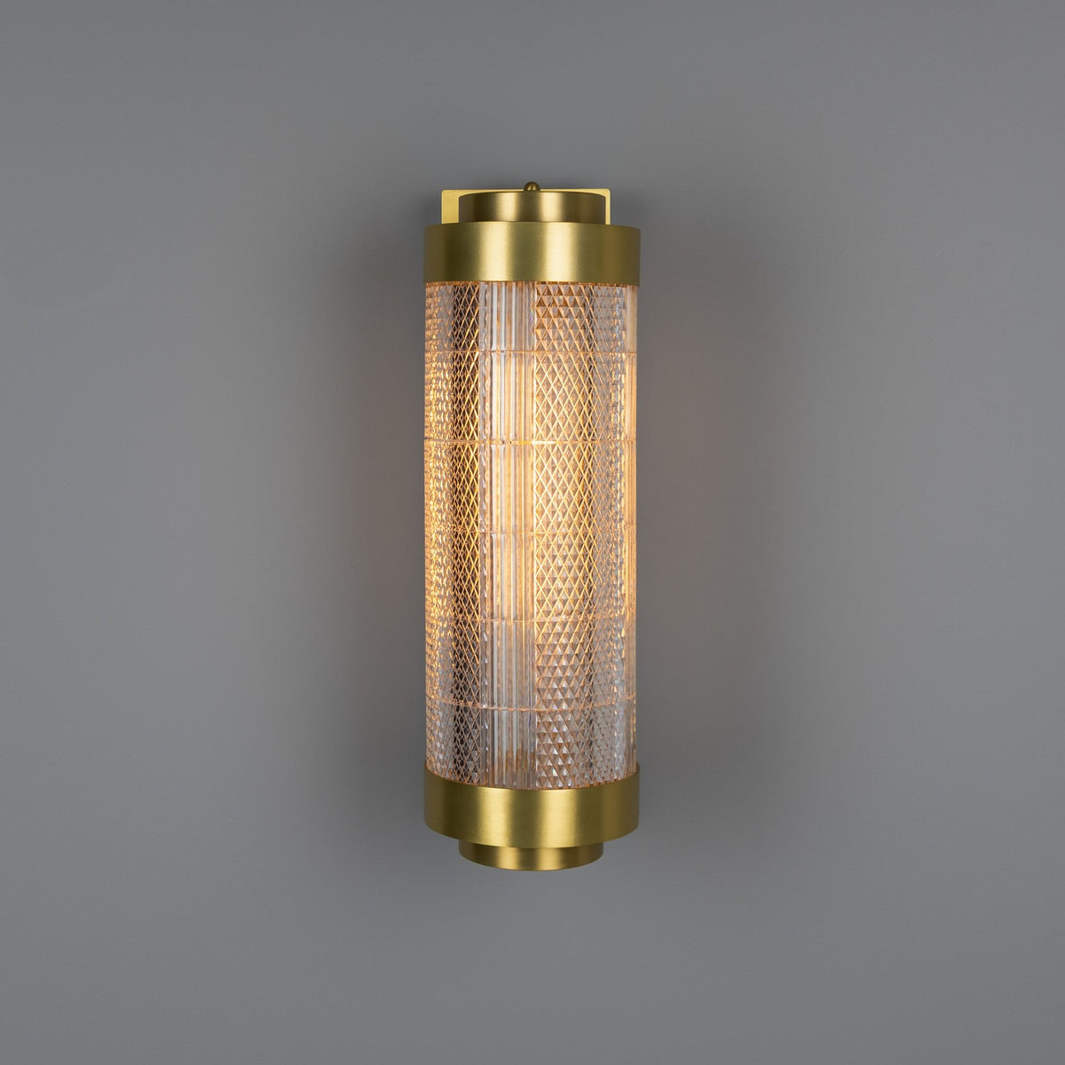 Ashford One Light Wall Sconce in Satin Brass