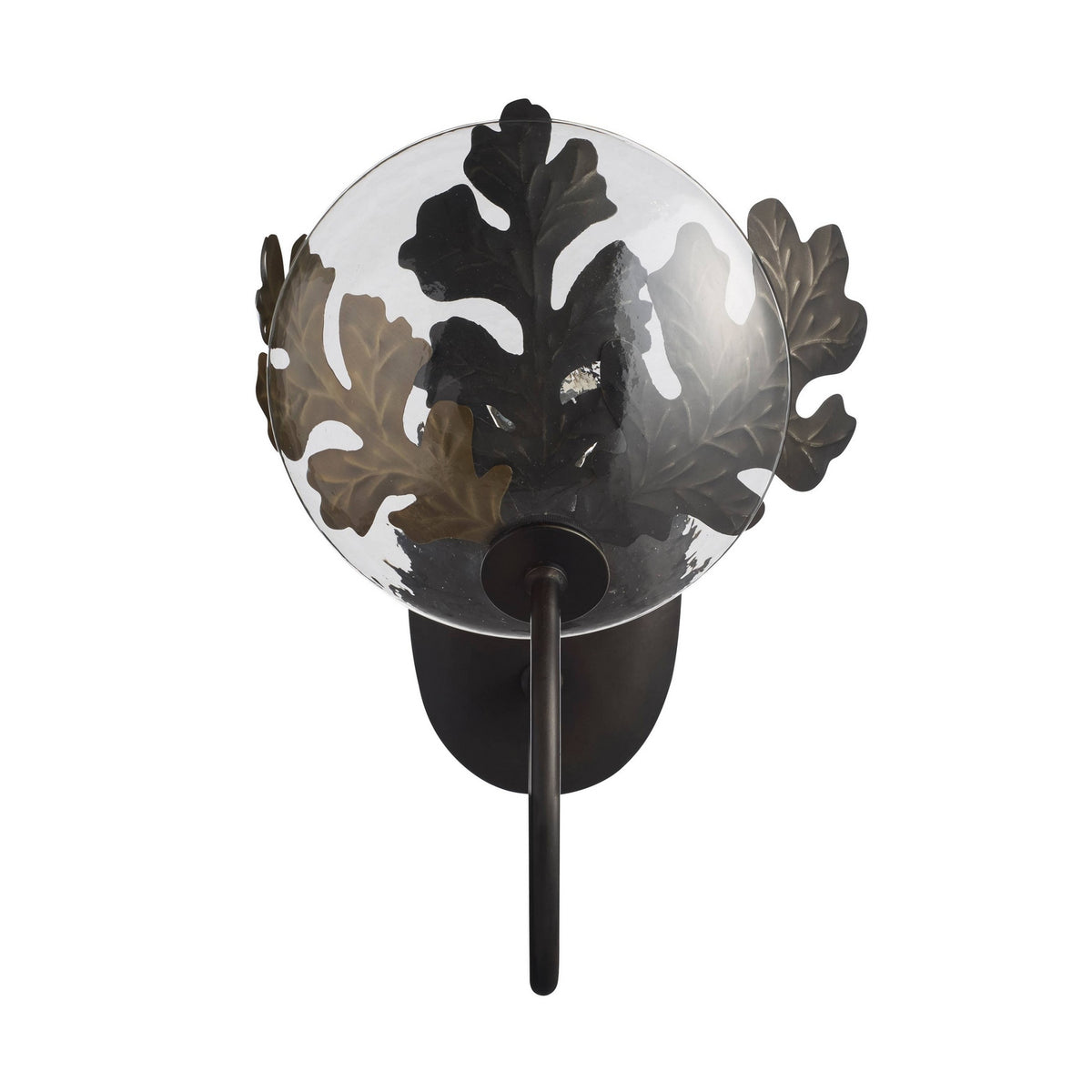 Chene One Light Wall Sconce in Bronze/Clear