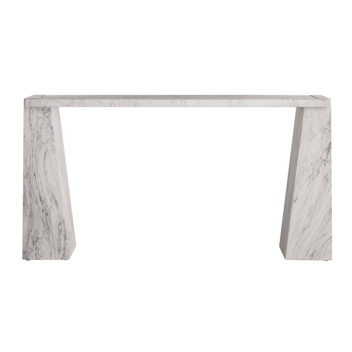 Antonine Console in White Faux Marble