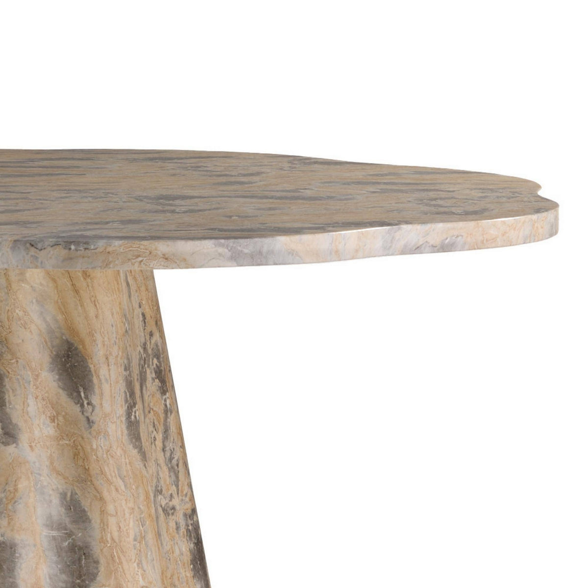 Primrose Dining Table in Sahara Faux Marble