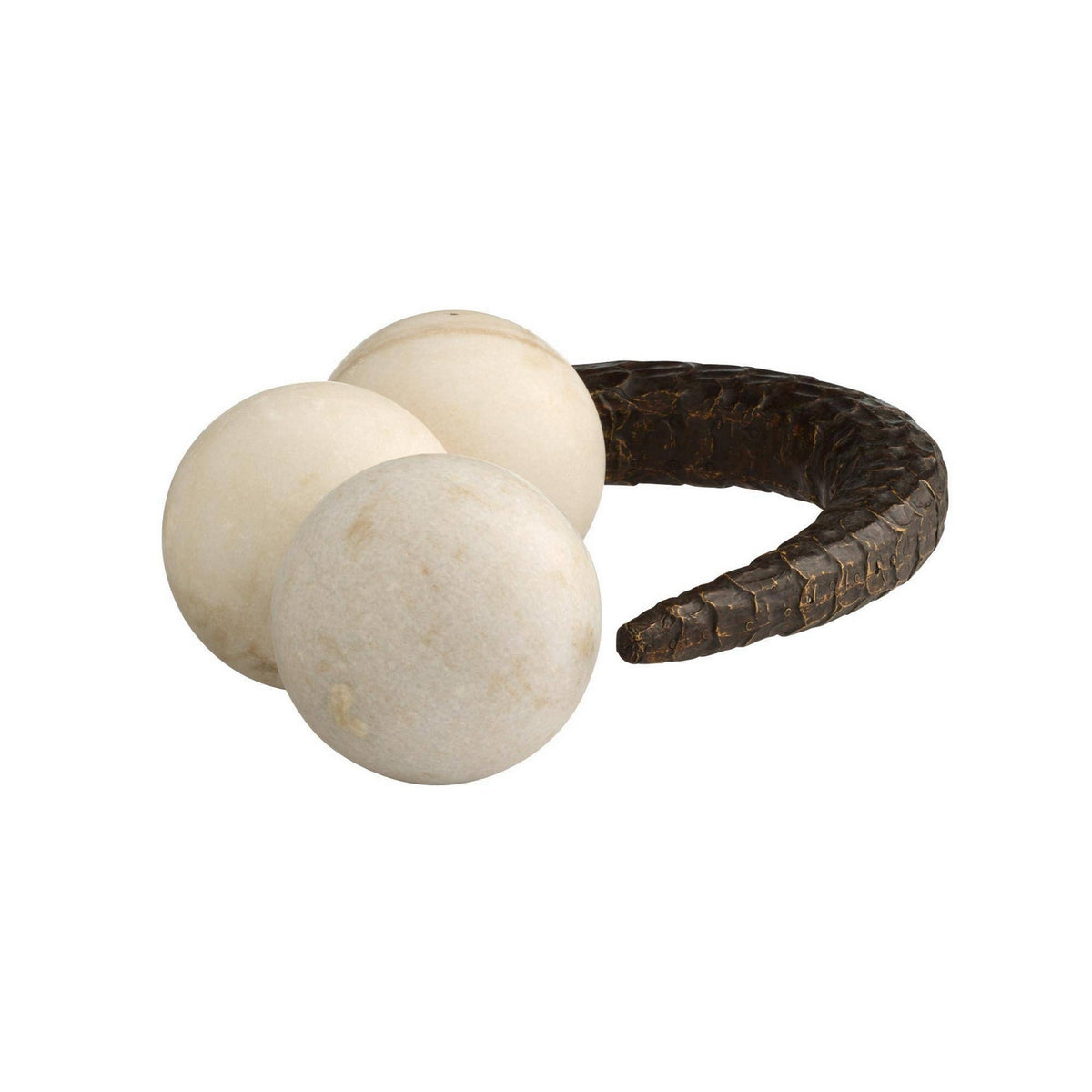 Sonora Sculpture in White/Bronze