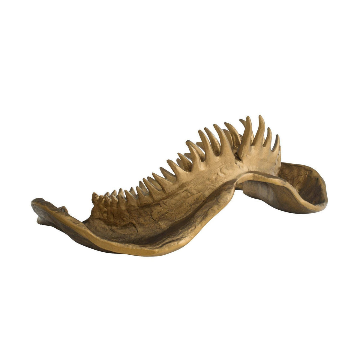 Mako Sculpture in Antique Brass