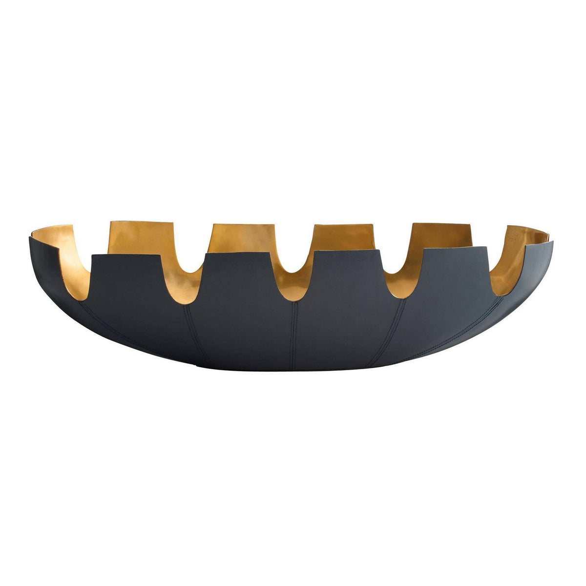 Triomphe Centerpiece in Navy/Antique Brass