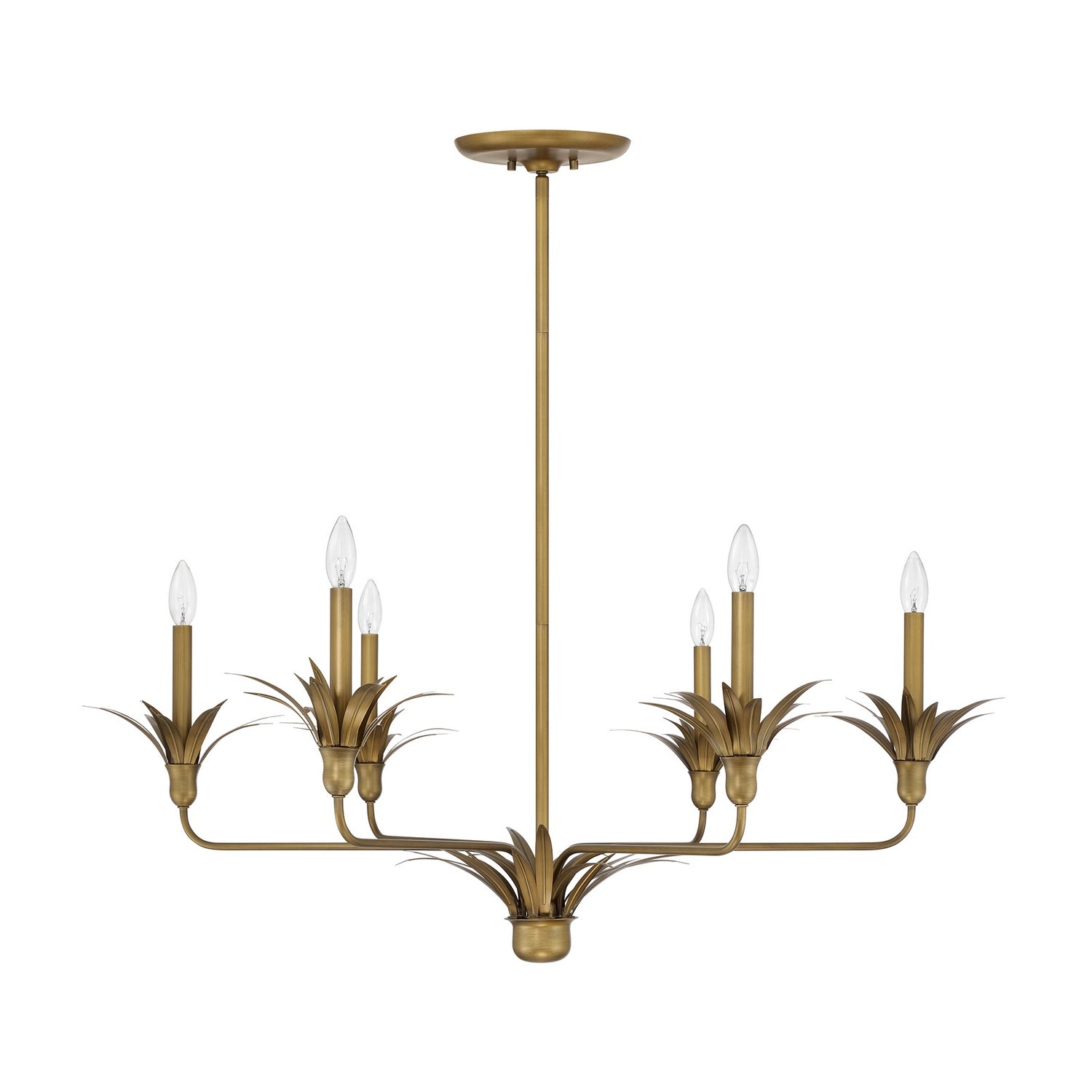 Strathmore Six Light Chandelier in Antique Patina