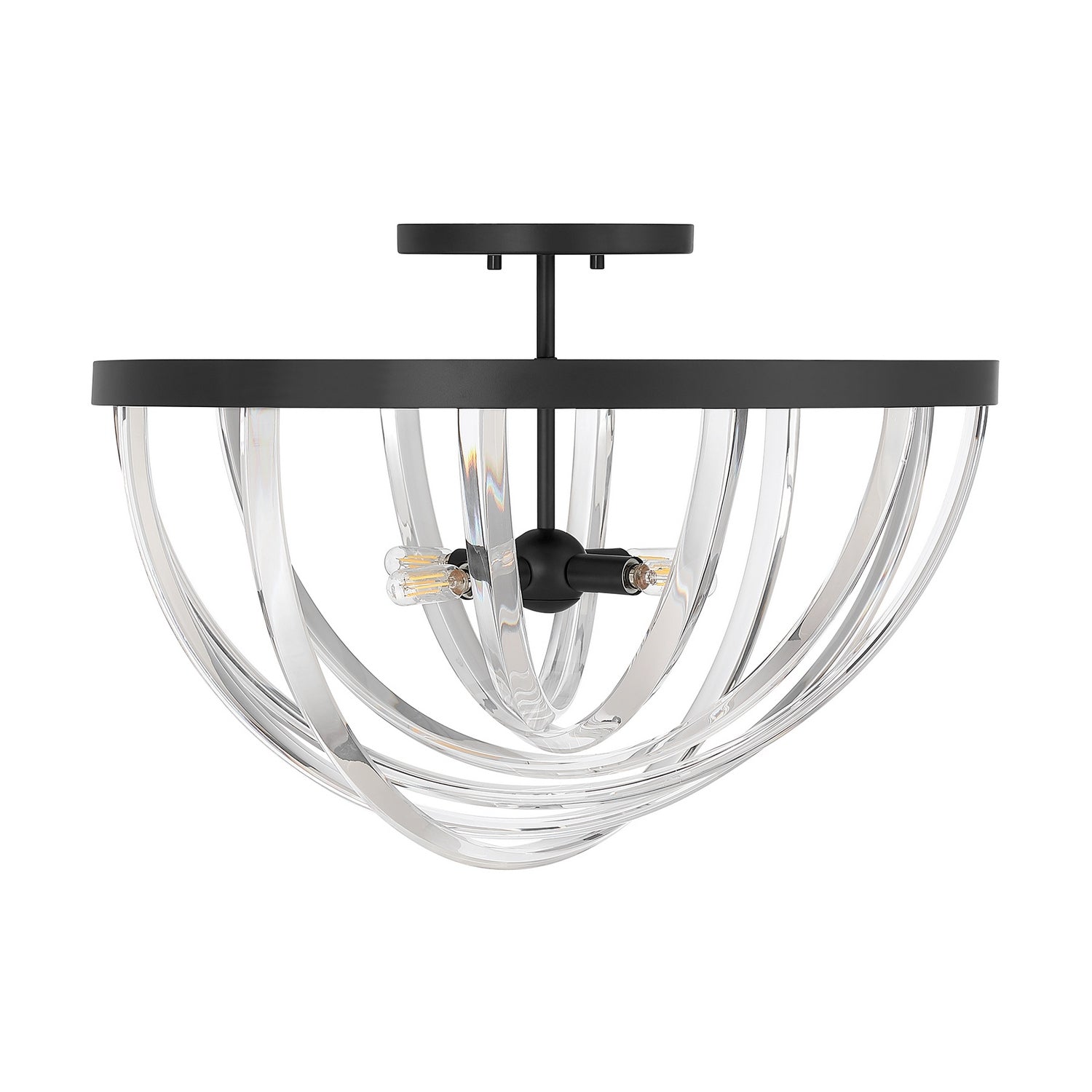 Plafonnier semi-encastré à quatre lumières Jennings