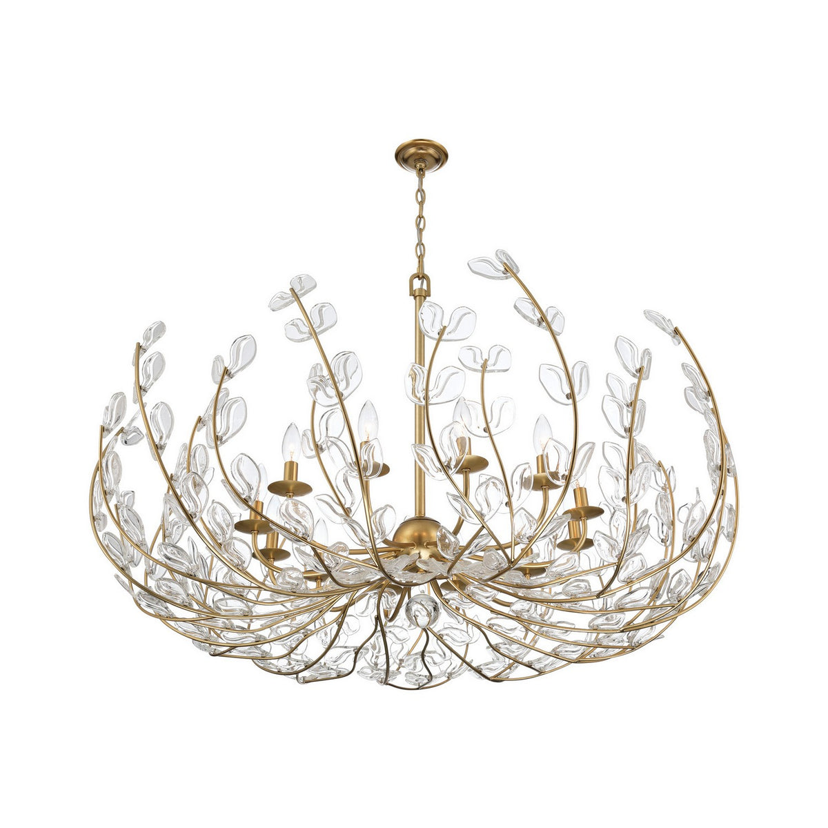 Bridget 12 Light Chandelier in Soft Gold
