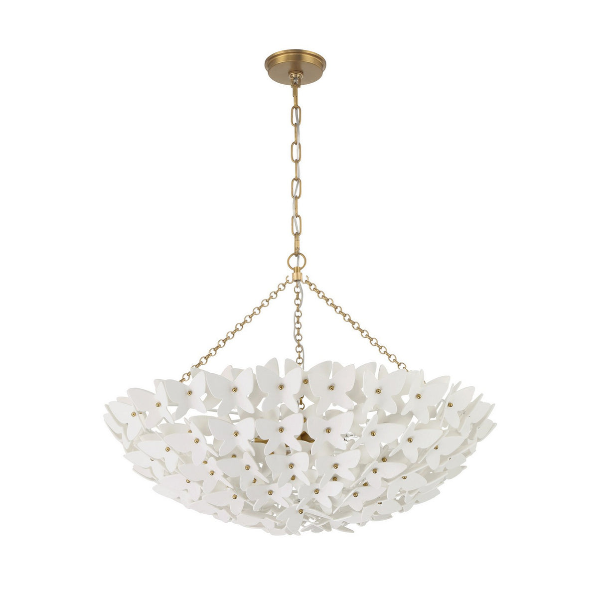 Killian Six Light Chandelier in Luxe Gold