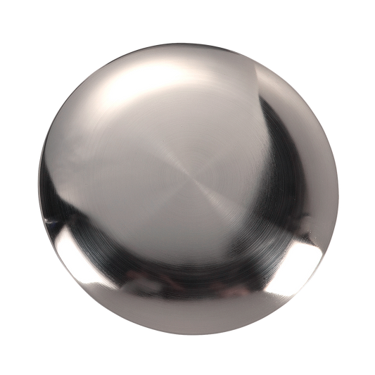 Discus Blanking Plate in Brushed Steel