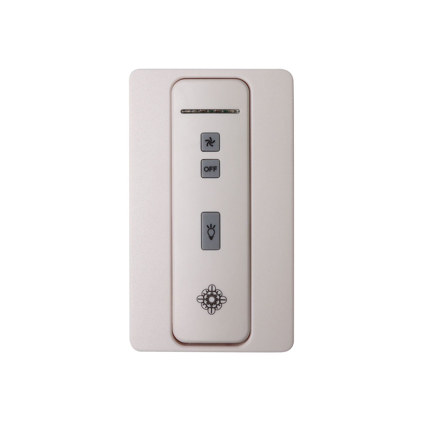 Hand-held 4-speed remote control,TRANSMITTER ONLY. Fan speed and downlight control. (non-reversing)