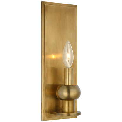 Comtesse Medium Sconce in Hand-Rubbed Antique Brass