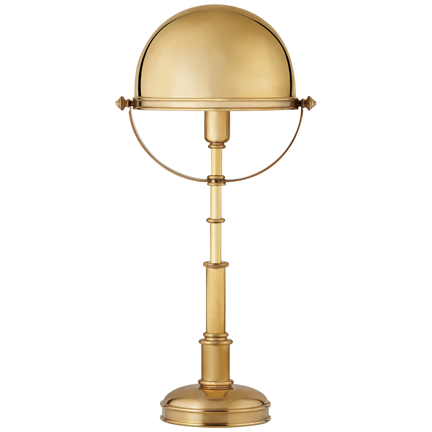 Carthage Table Lamp in Natural Brass