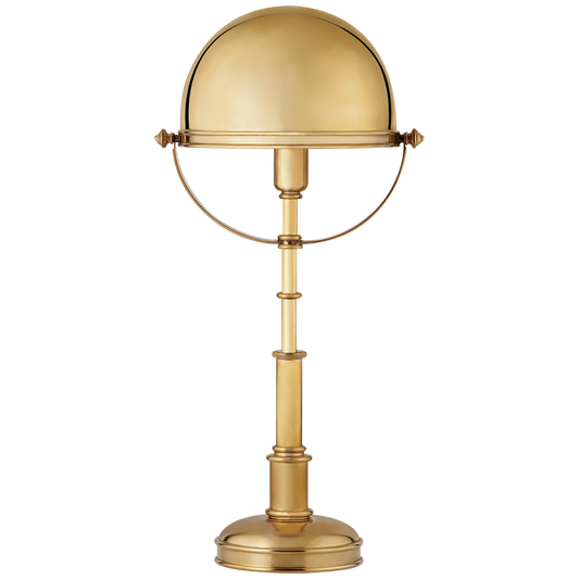 Carthage Table Lamp in Natural Brass