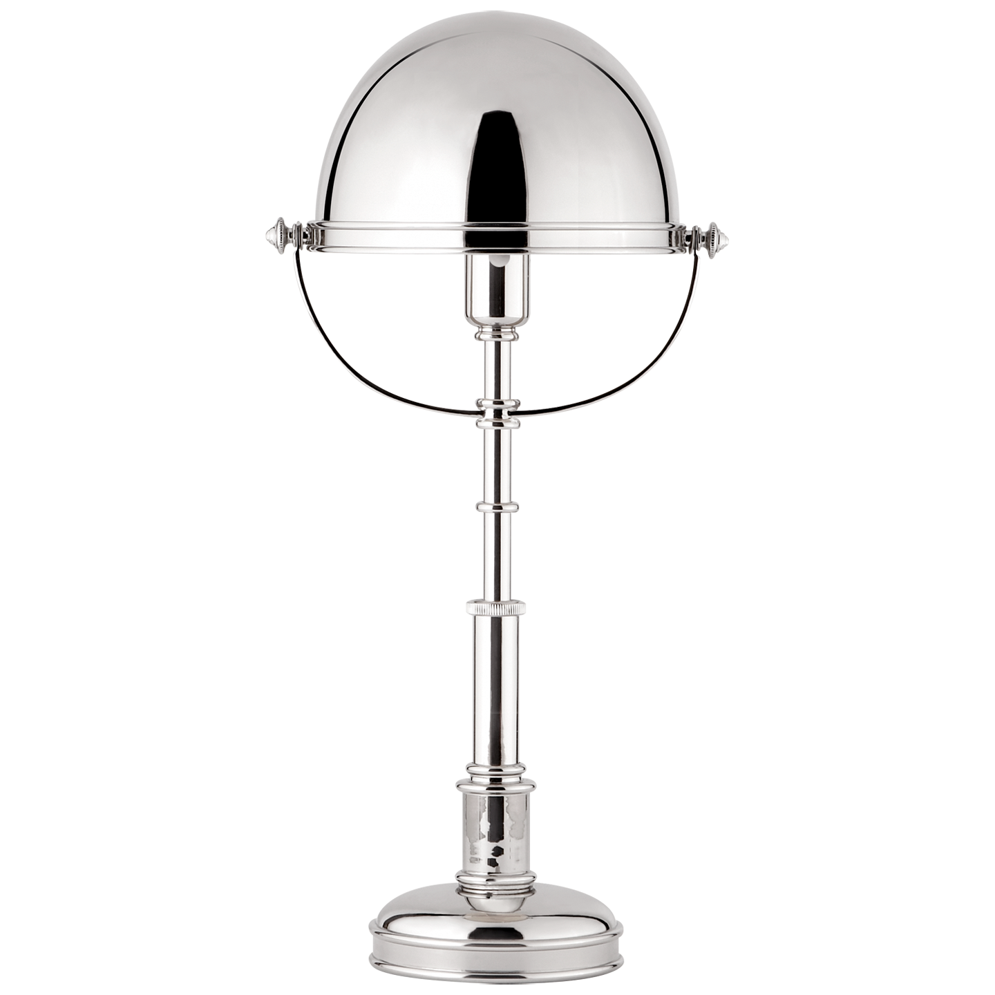 Carthage Table Lamp in Polished Nickel