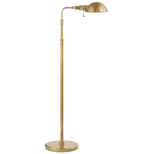 Fairfield Pharmacy Floor Lamp in Natural Brass