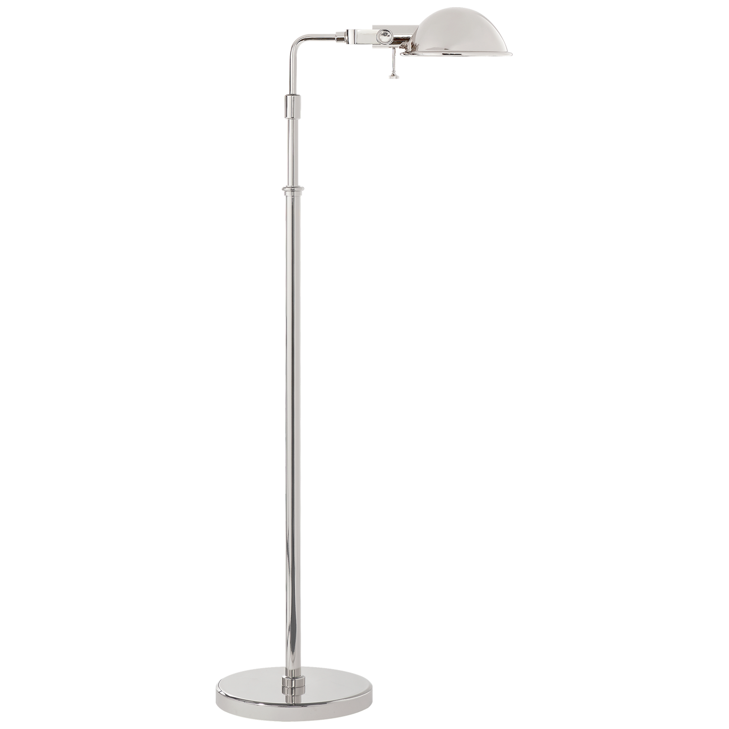 Fairfield Pharmacy Floor Lamp in Polished Nickel