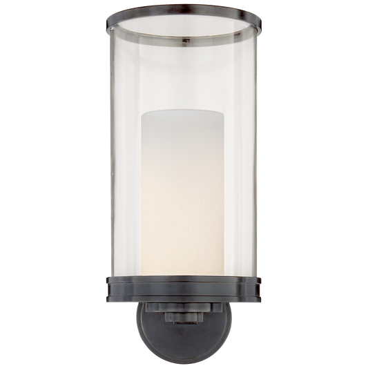 Modern Hurricane Sconce in Bronze