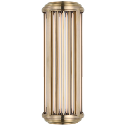 Perren Small Wall Sconce in Natural Brass and Glass Rods