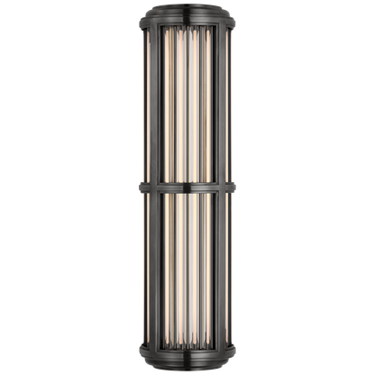 Perren Medium Wall Sconce in Bronze and Glass Rods