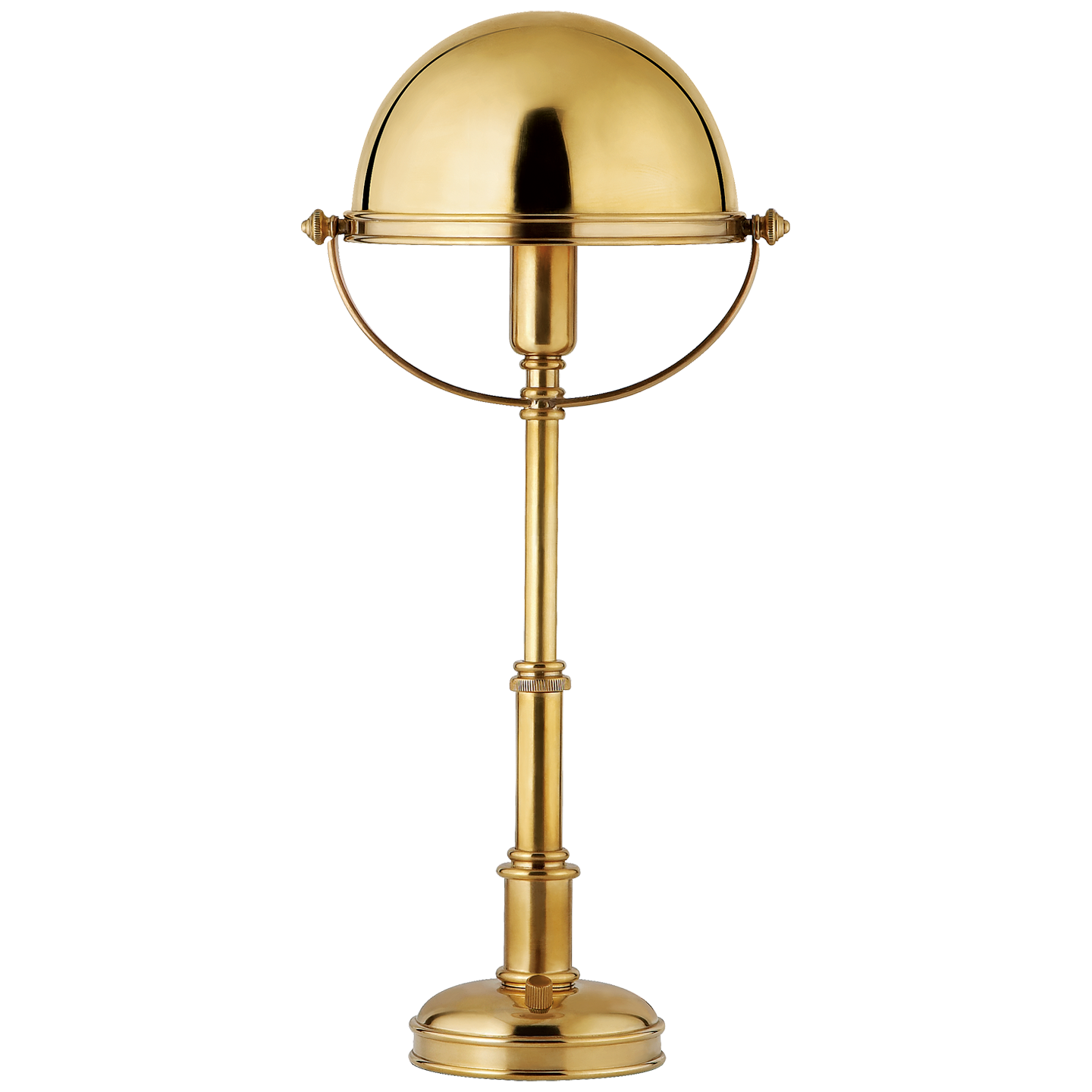 Carthage Mini Lamp in Natural Brass
