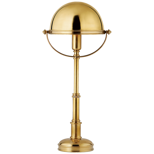 Carthage Mini Lamp in Natural Brass