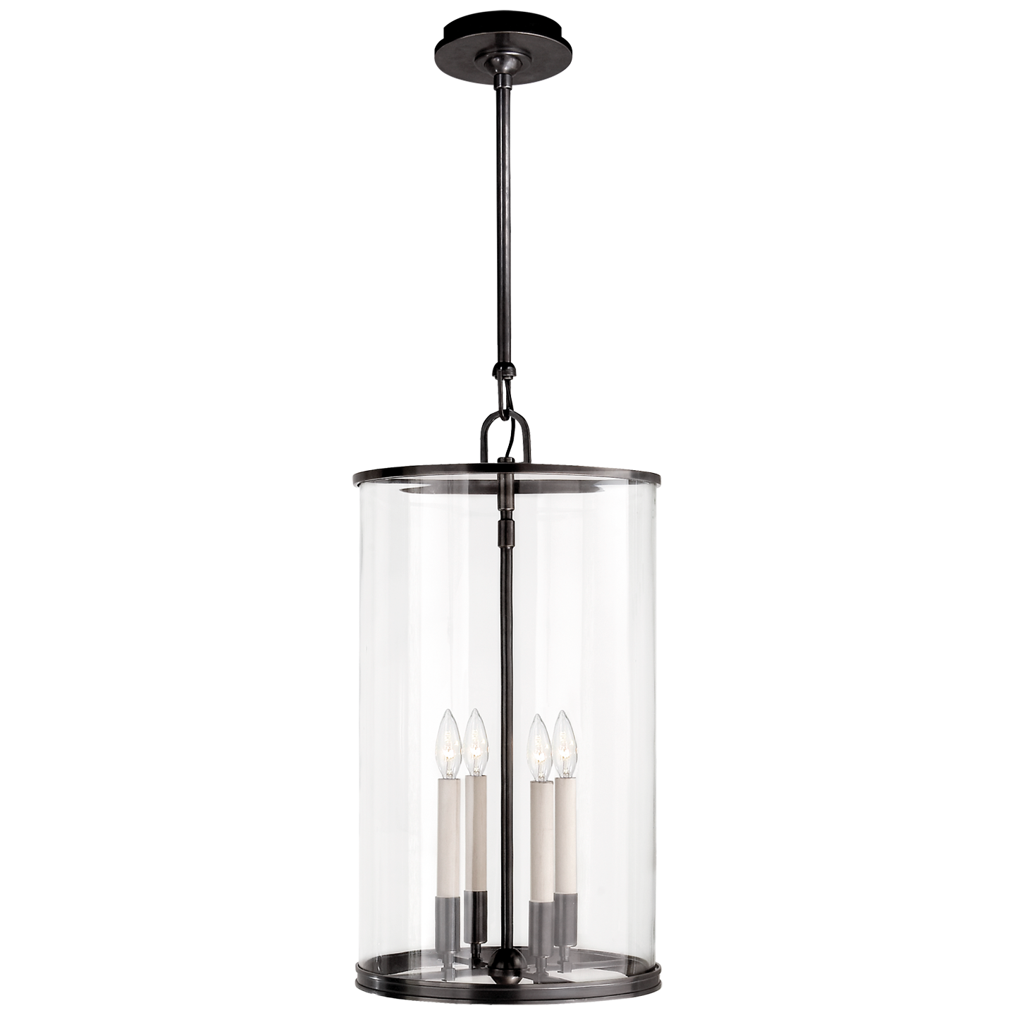 Modern Large Lantern in Bronze